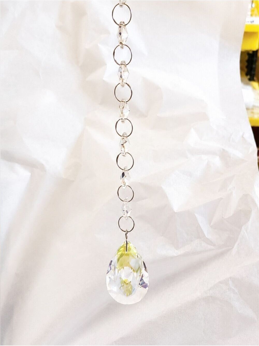 Teardrop Crystal Beaded Suncatcher Teardrop Shape
